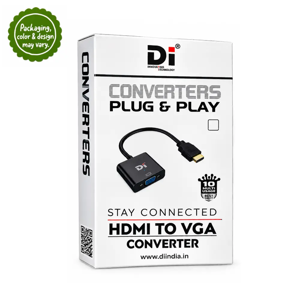 DI HDMI To VGA Converter With Audio (Male To Female)